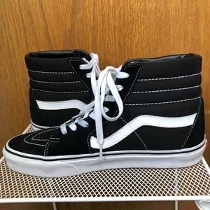 Like New Black Sk8-Hi Vans